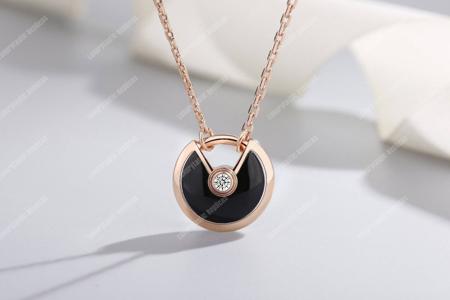 Cartier Amulette De Necklace Rose Gold