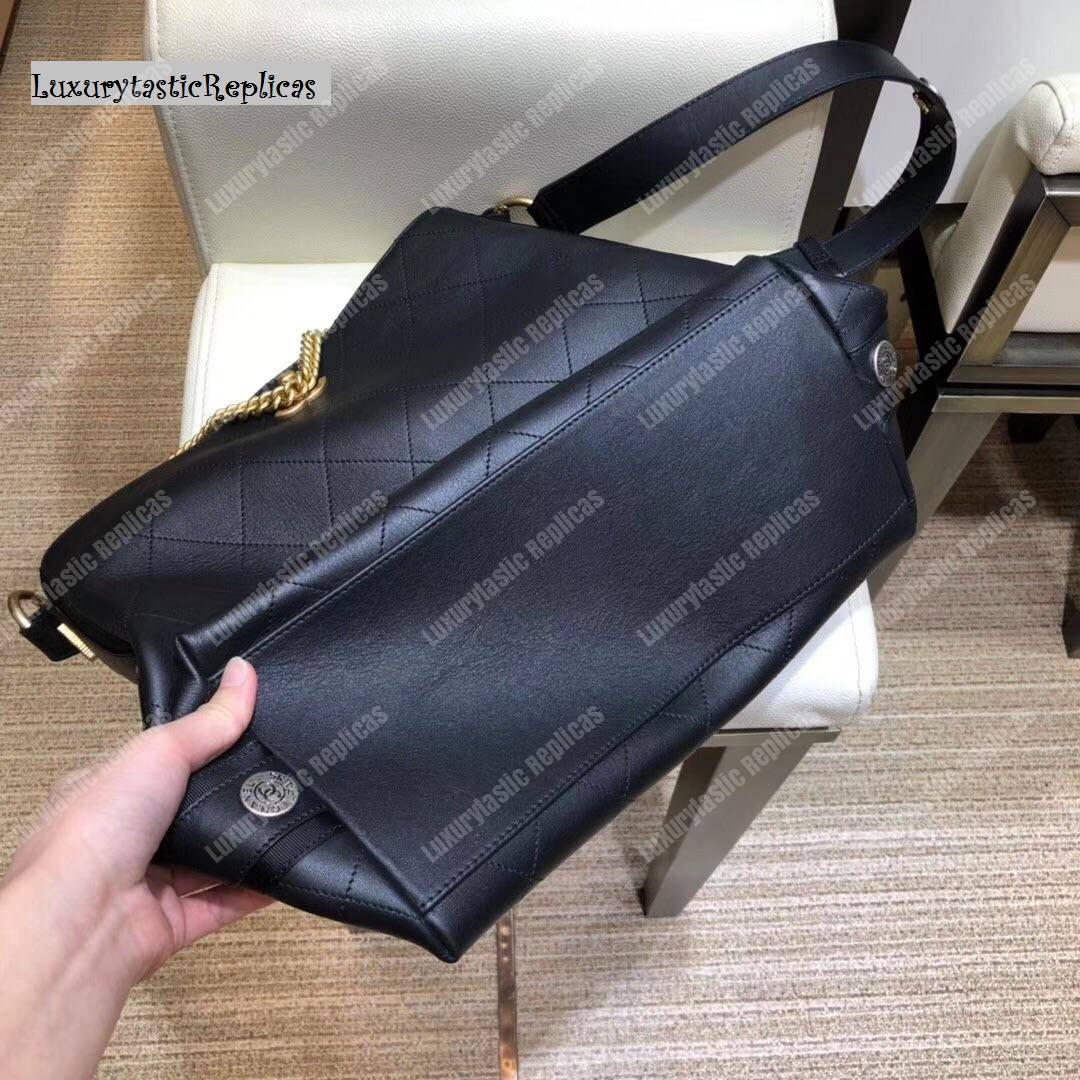 Ch*el hobo handbag black