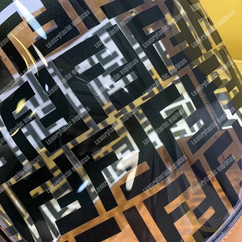 F**di mon tresor bag in polyurethane black