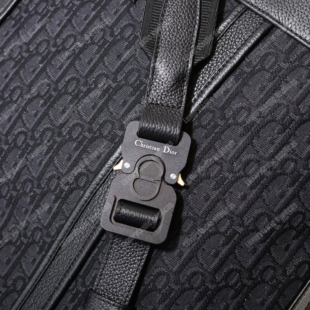 black voyage D*or oblique tote bag