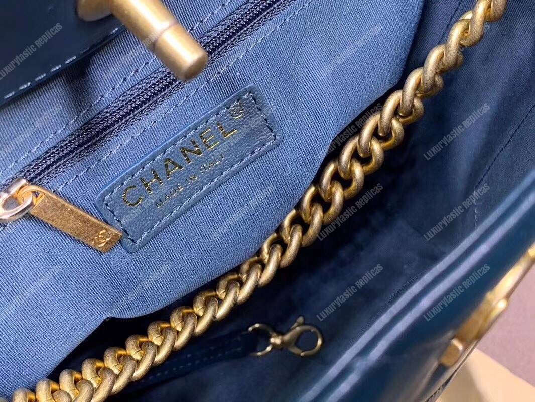 Ch*el hobo handbag blue