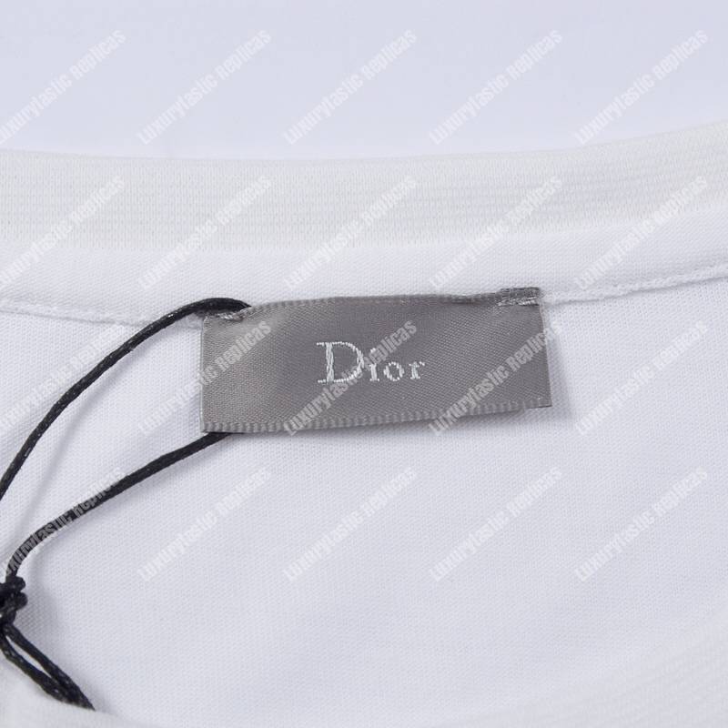 D*or alex foxton rose logo white cotton t-shirt