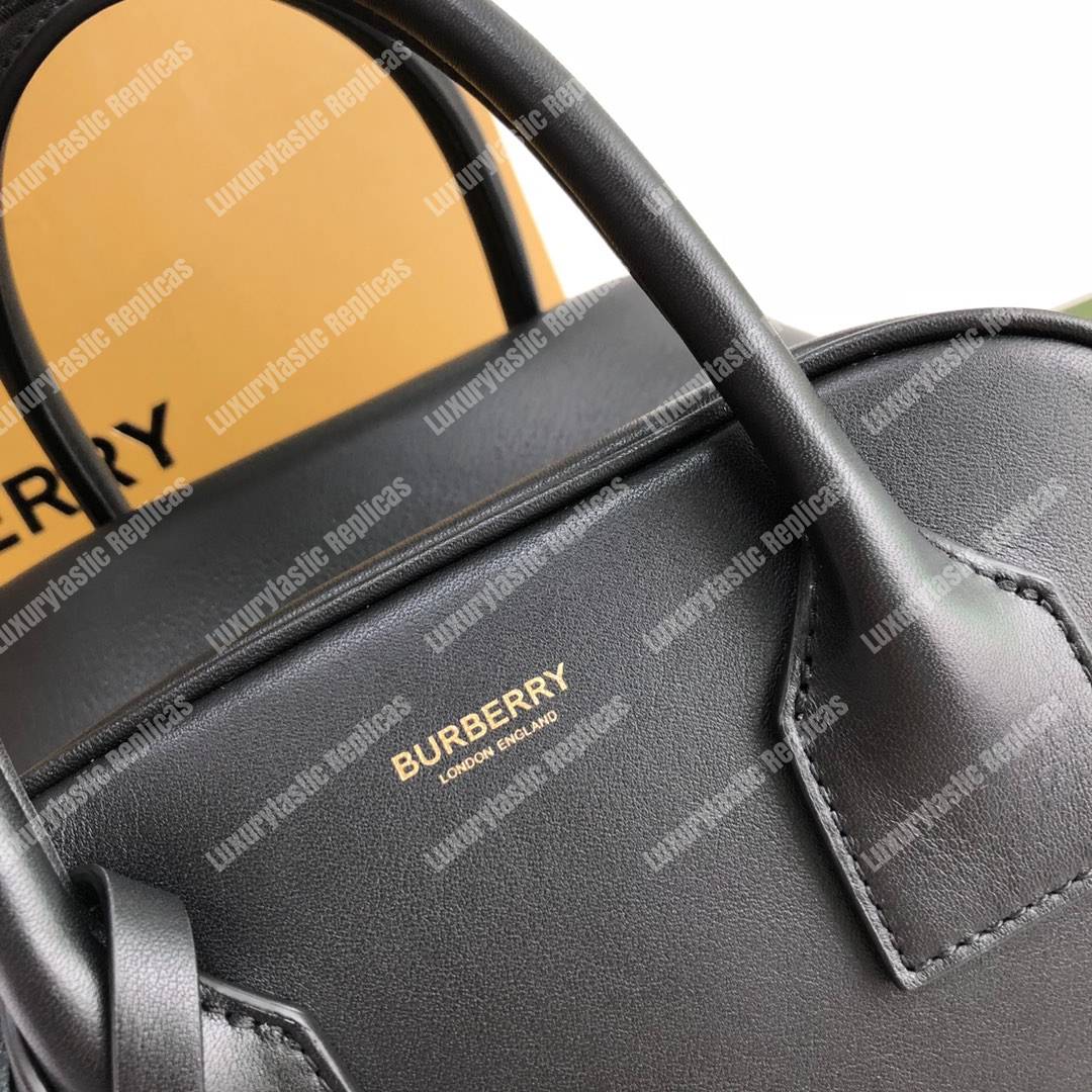 B**rry small leather cube bag black