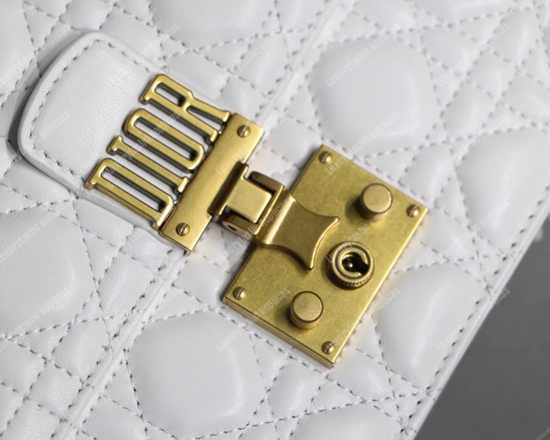 D*or lambskin D*oraddict flap bag white