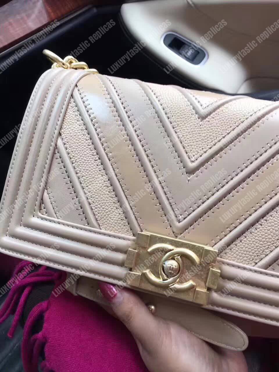 Ch*el medium boy flap bag