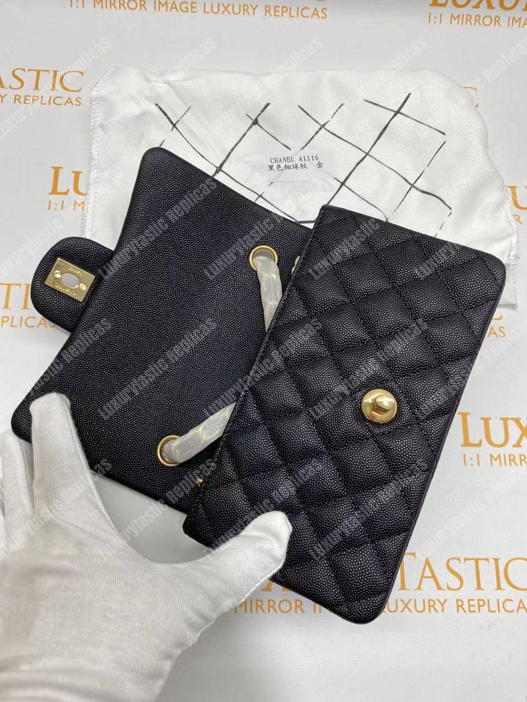 Ch*el mini flap bag black