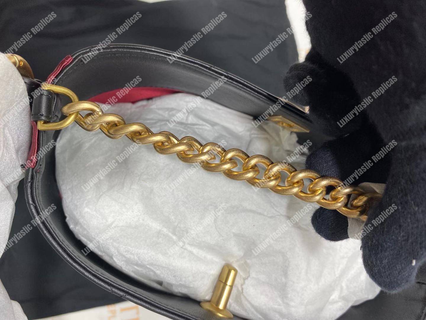 Ch*el hobo handbag black