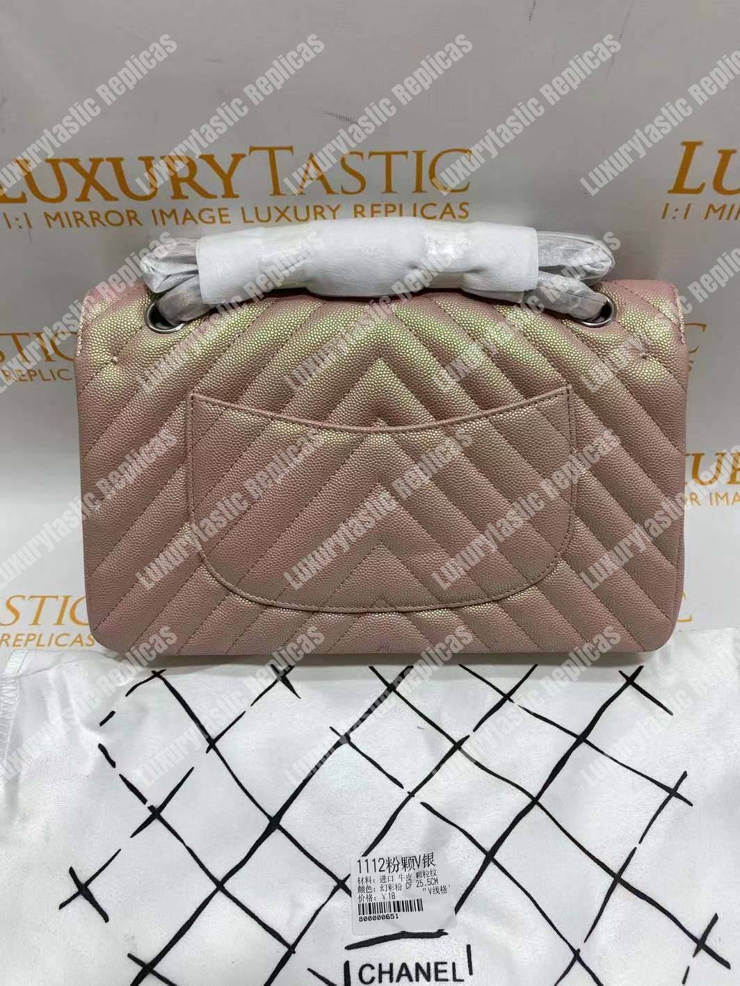 Ch*el classic medium handbag pink