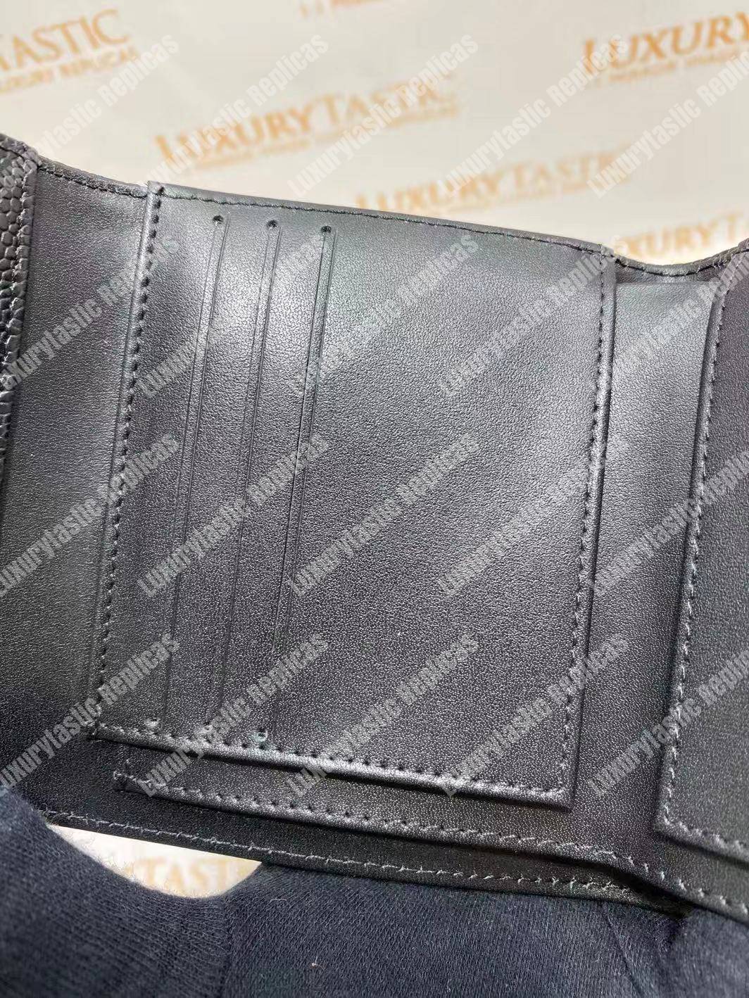 Ch*el boy small flap wallet black