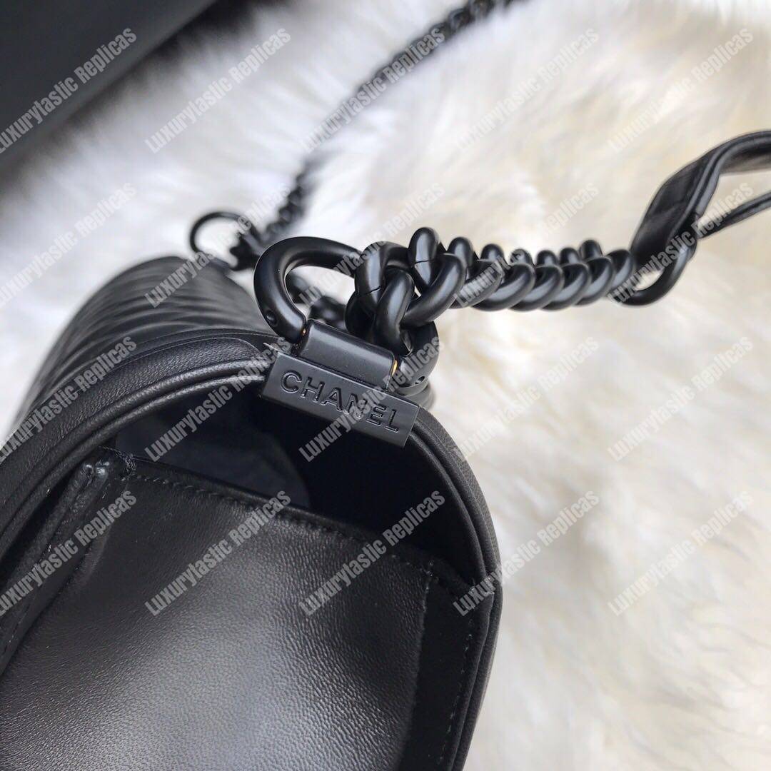 Ch*el boy large handbag black