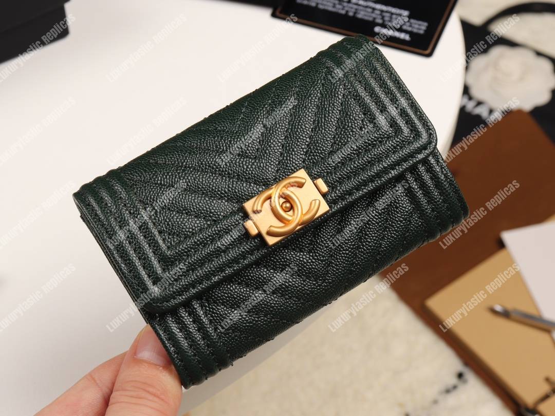 Ch*el boy Ch*el flap card holder black