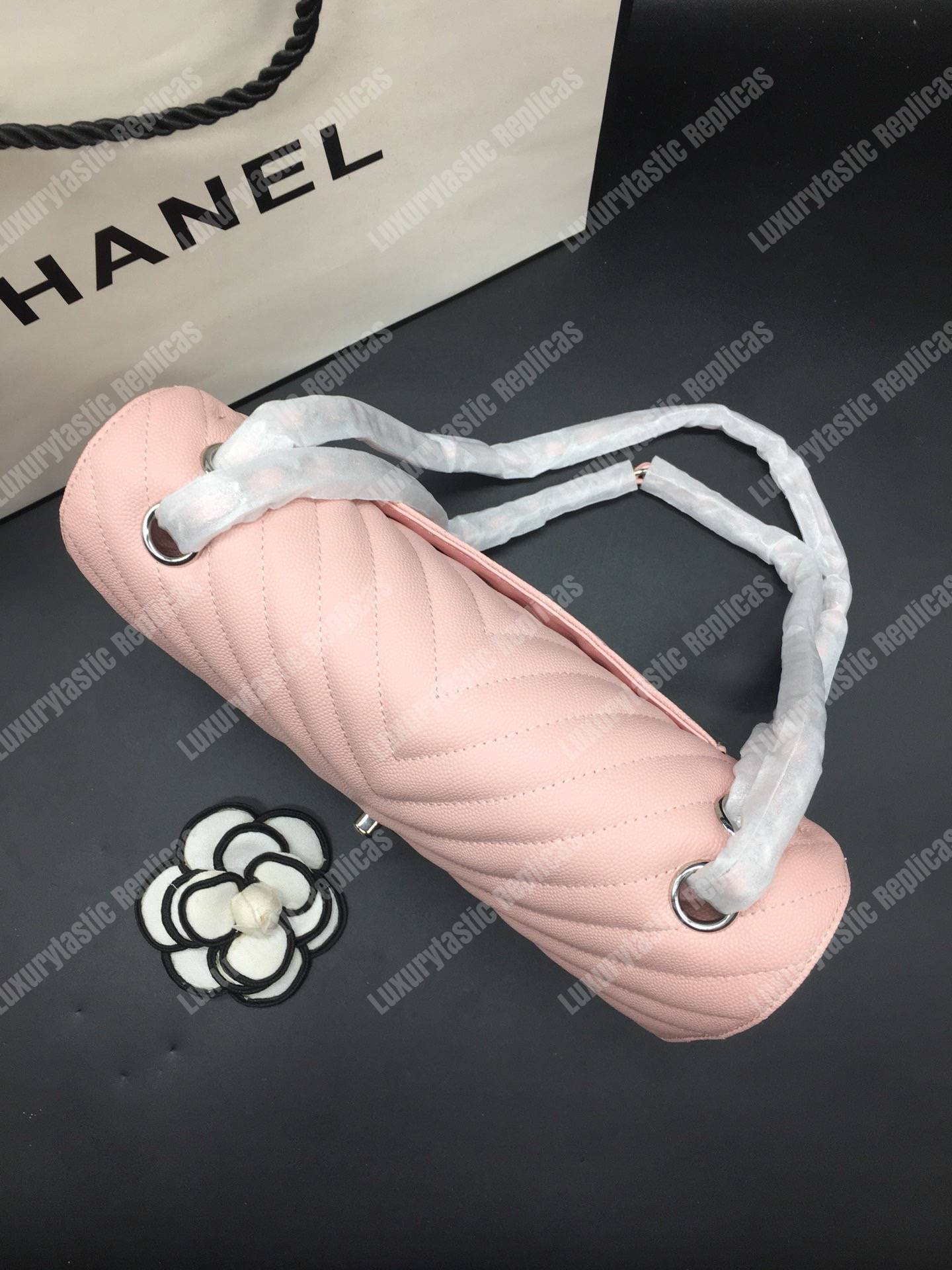 Ch*el classic medium handbag pink
