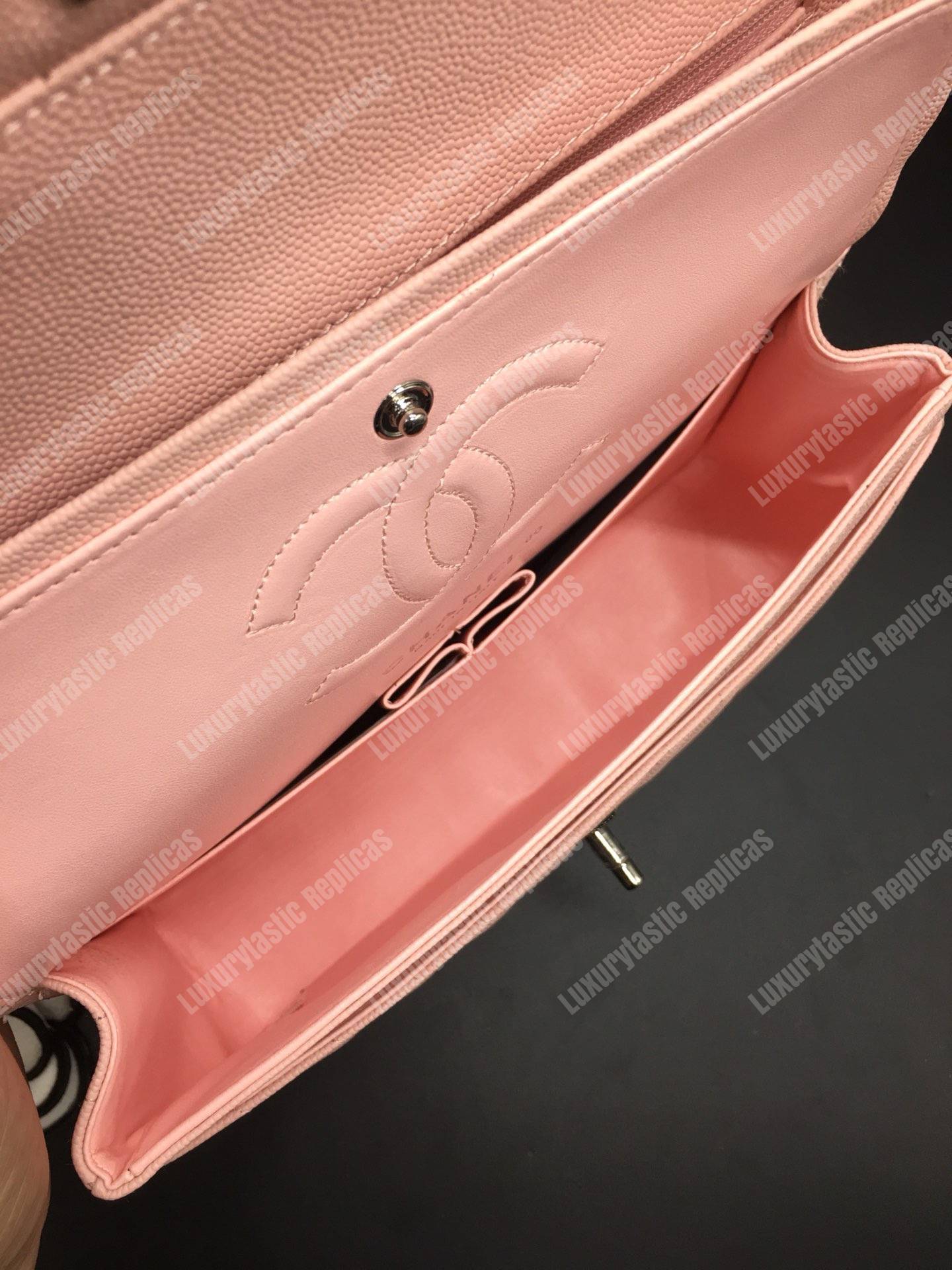 Ch*el classic medium handbag pink