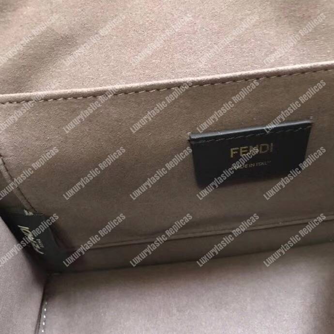 F**di kan i f blue leather bag