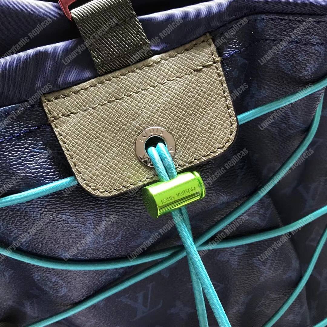 LV Backpack 2 Monogram Canvas Blue