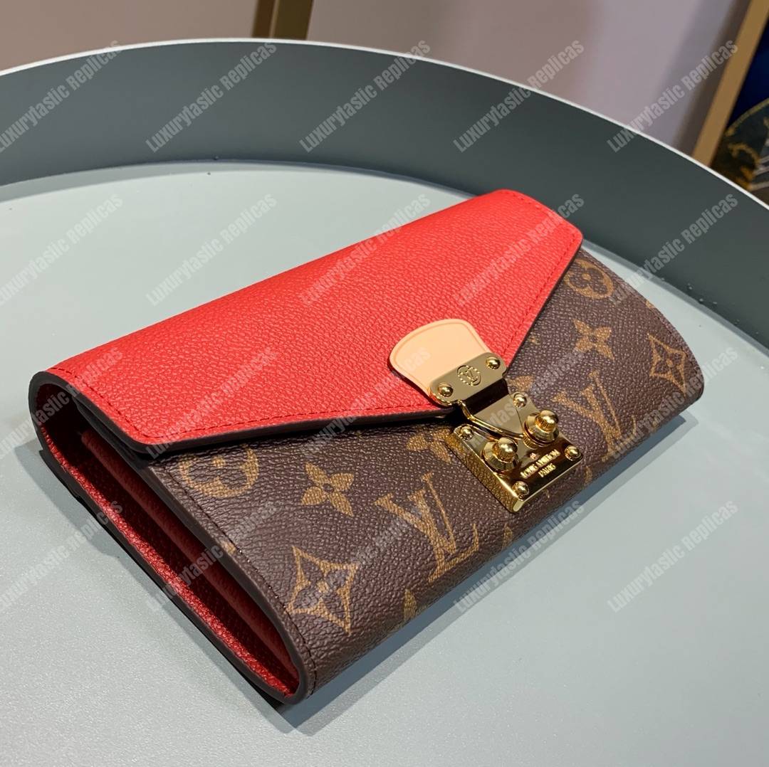 LV Pallas Wallet Monogram Canvas Cerise