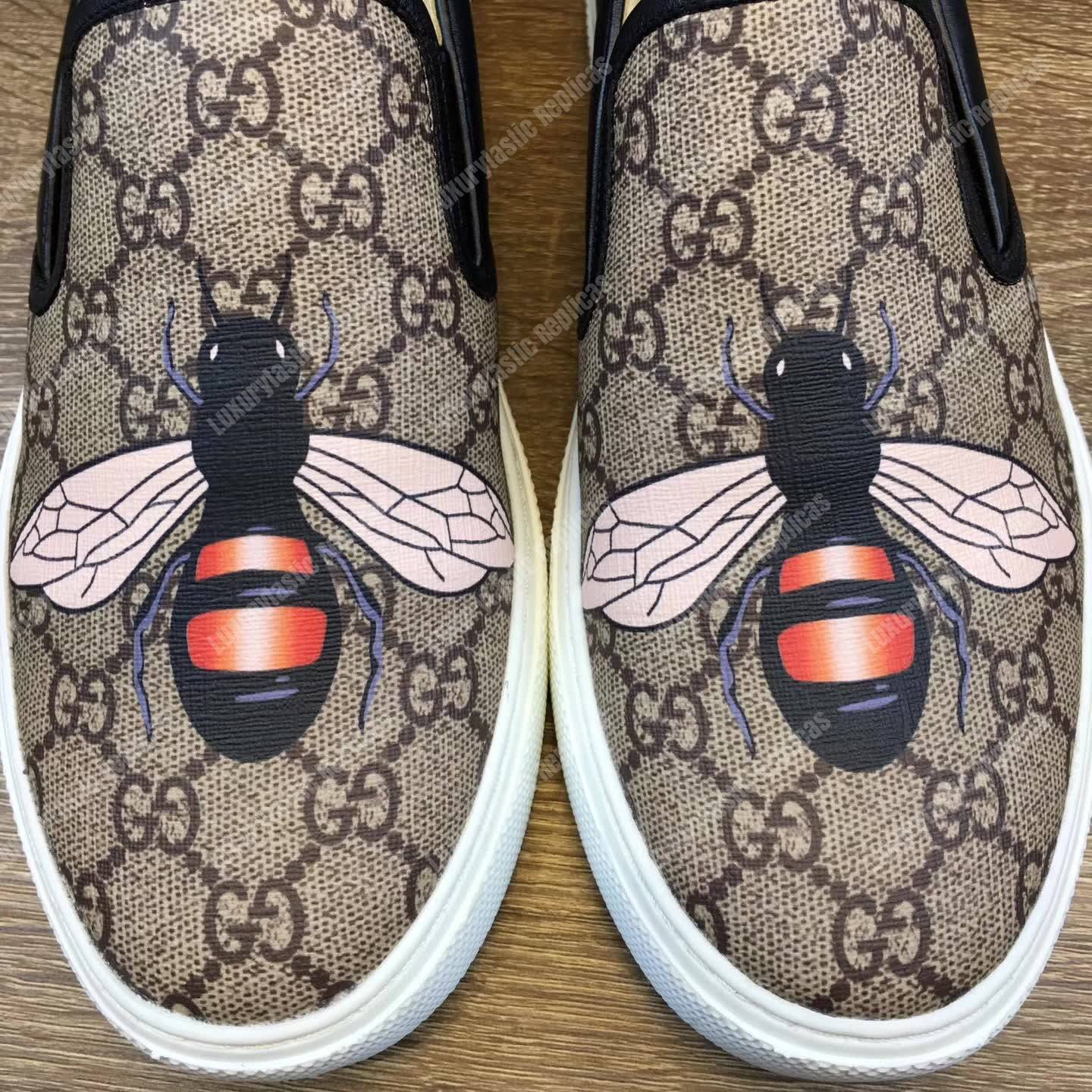G*u*i gg sup*e bee slip-on sneaker