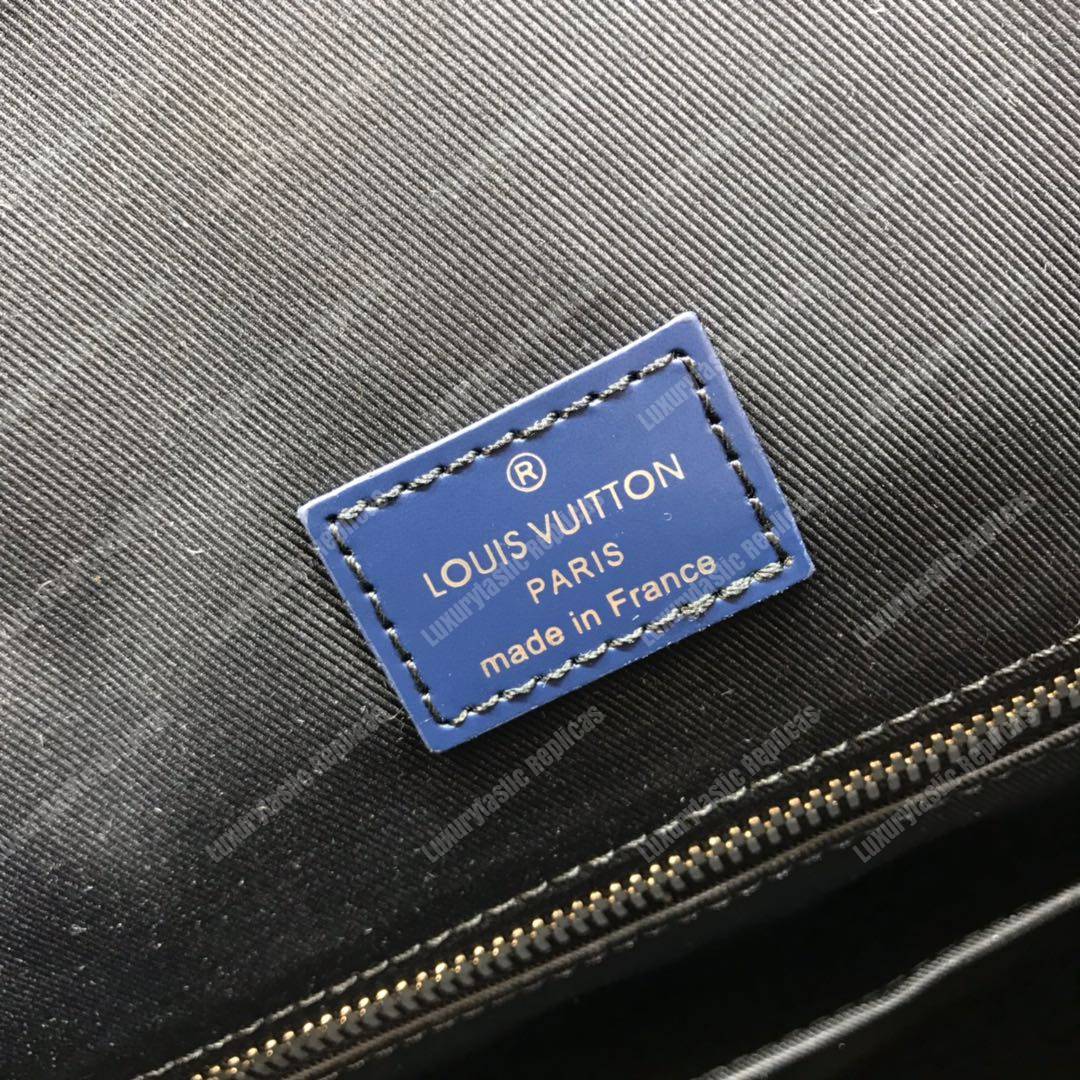 LV Christopher PM Epi Leather Damier Graphite Patchwork Yellow