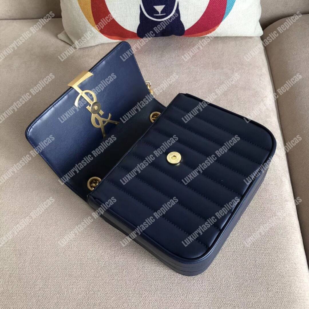Saint Laurent Vicky Medium Navy