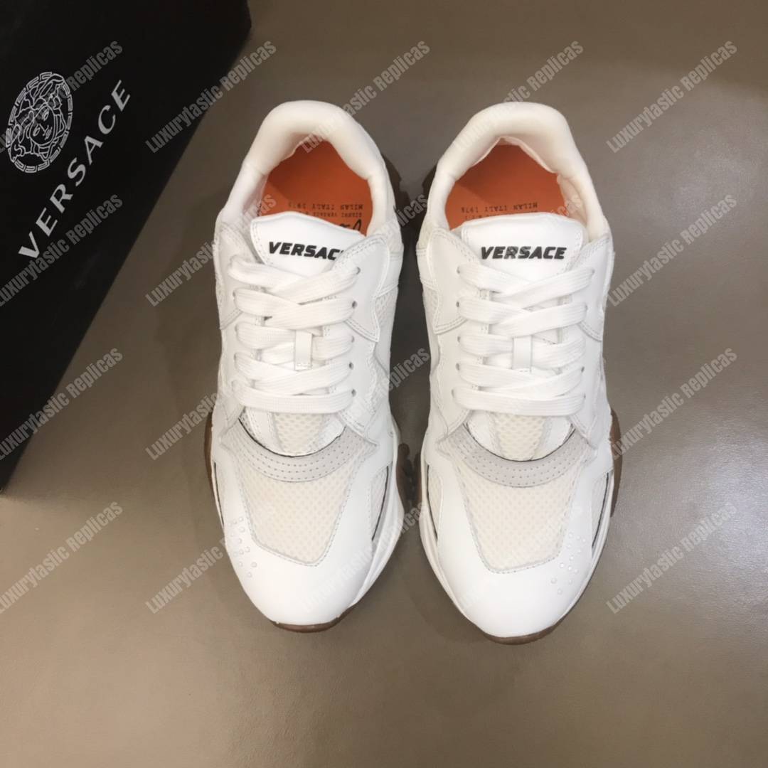 Versace Squalo Sneakers White/Brown