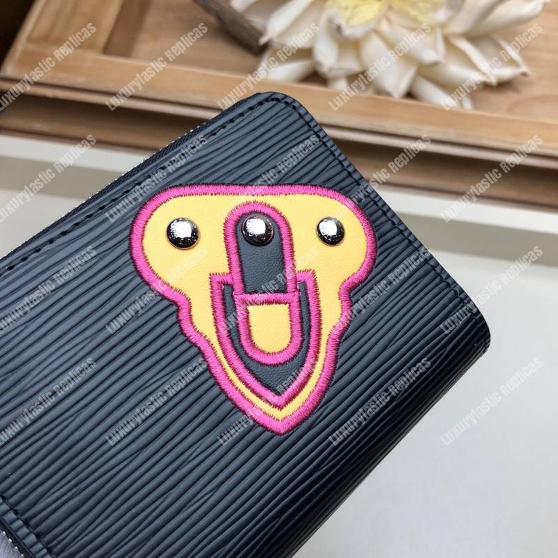 LV Special Edition Zippy Coin Purse Epi Leather Black