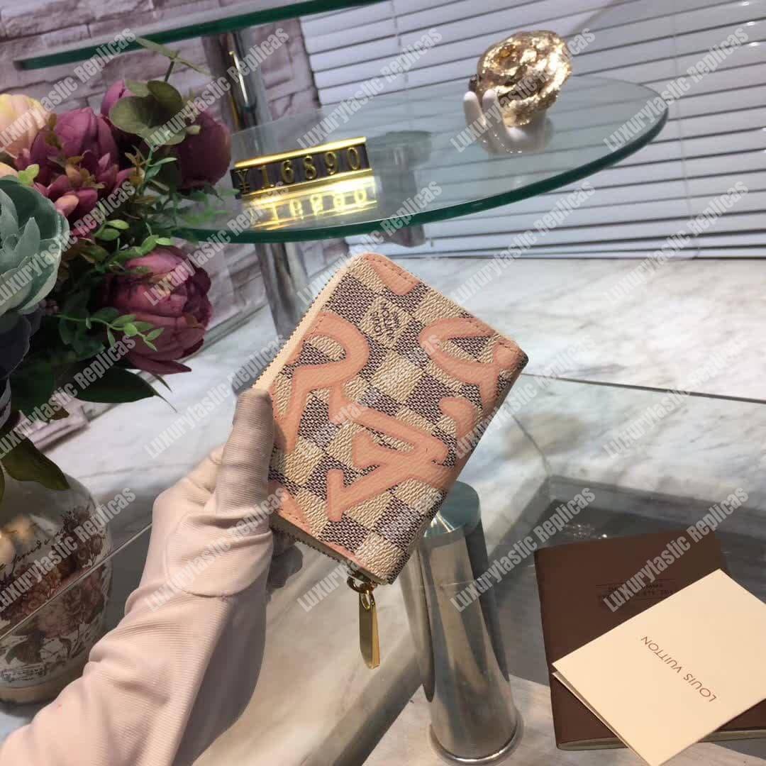 LV Zippy Coin Purse Damier Azur Canvas