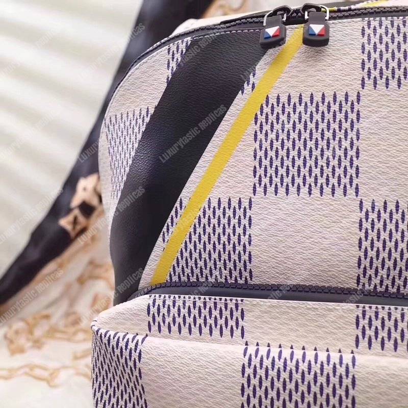 LV Apollo Backpack Damier Azur Canvas