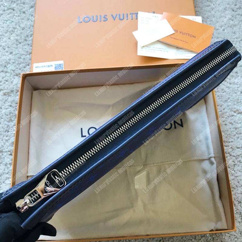 LV Pochette Voyage MM Monogram Blue
