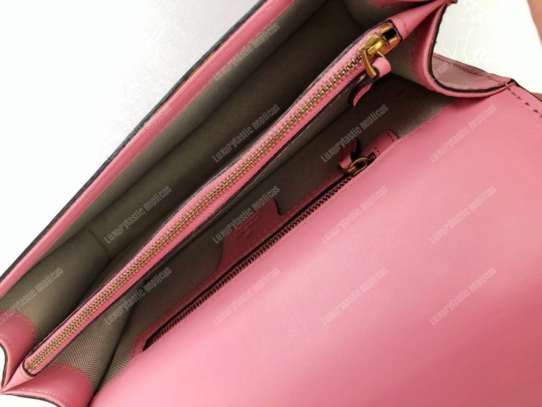 g*u*i gg marmont leather shoulder bag He**ts pink