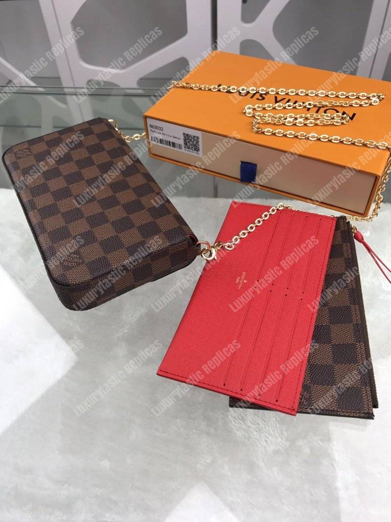 LV Pochette Felicie Damier Ebene