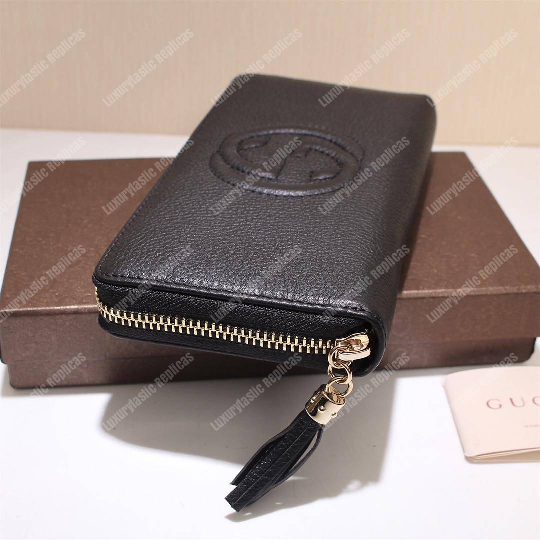 G*u*i soho zip around wallet black