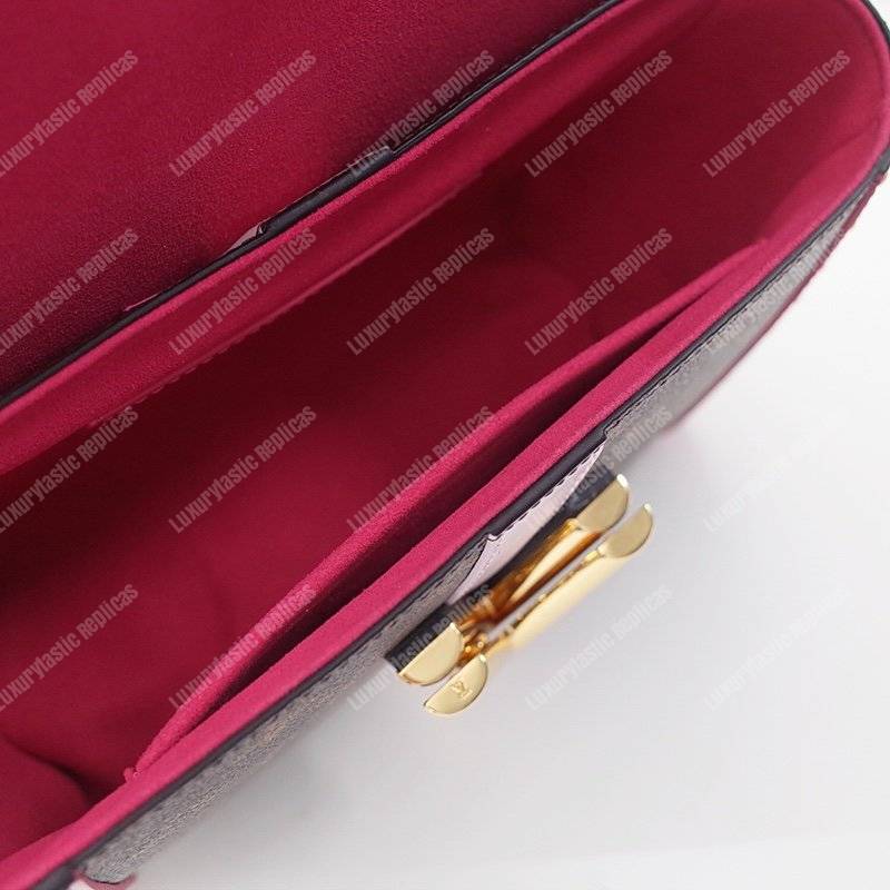 LV Twist MM Epi Leather With Monogram Canvas Pink