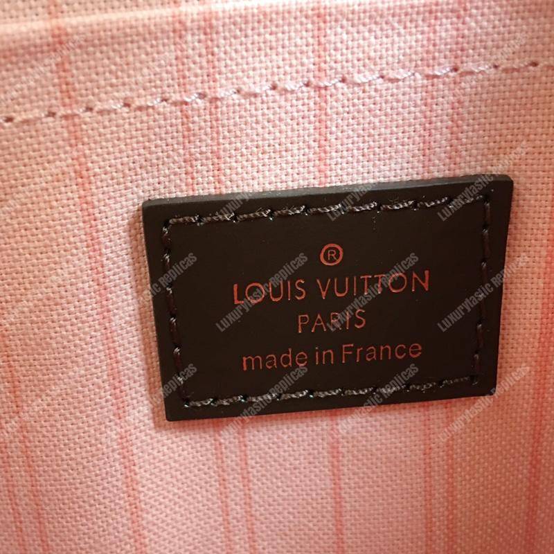 l**is V*t*n neverfull replica mm damier ebene rose ballerine