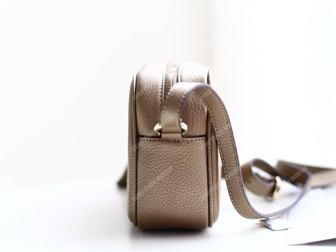G*u*i soho small leather disco bag champagne