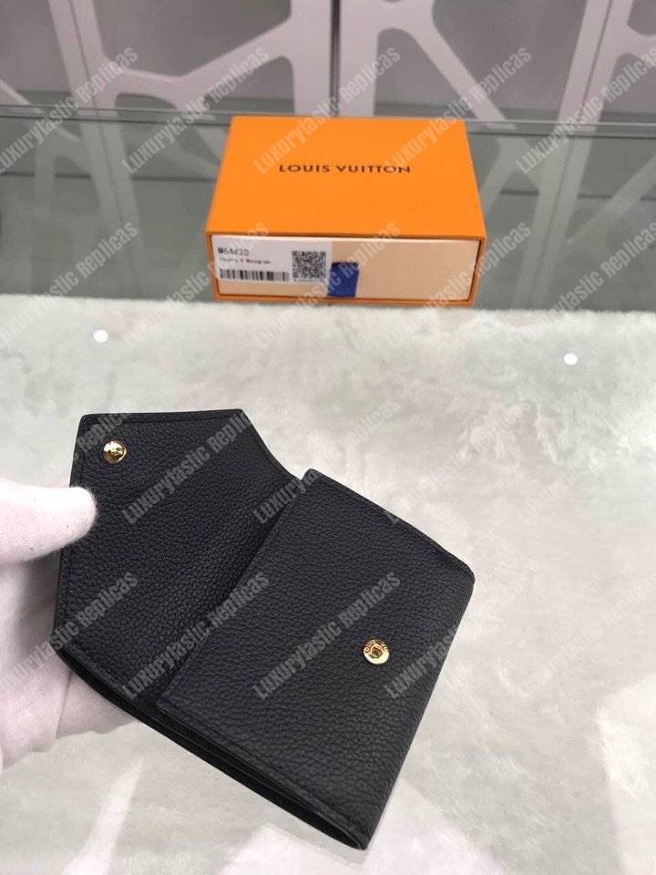LV Double V Compact Wallet Noir