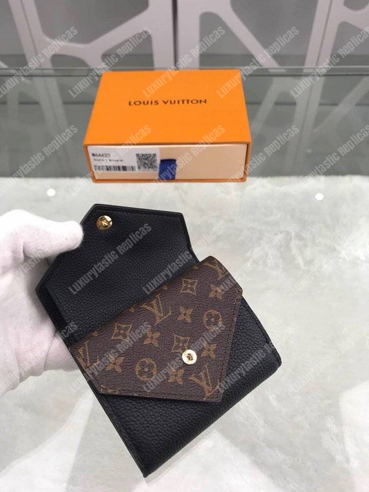 LV Double V Compact Wallet Noir