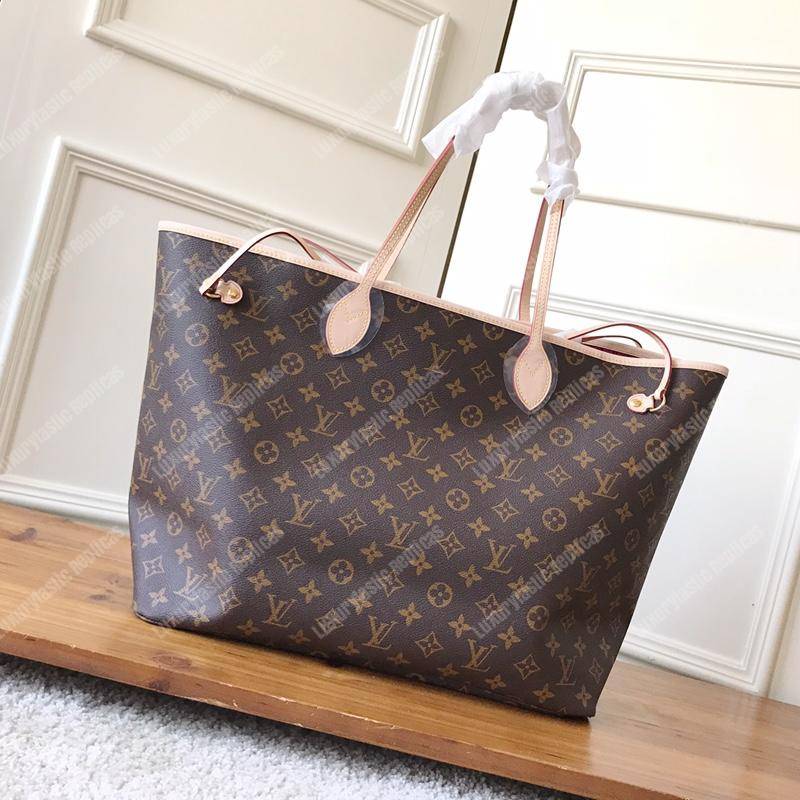 LV Neverfull GM Monogram Pivoine