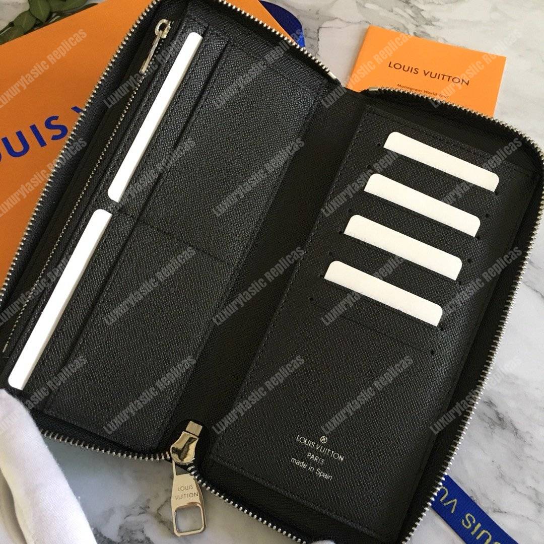 LV Zippy Wallet Vertical Damier Graphite