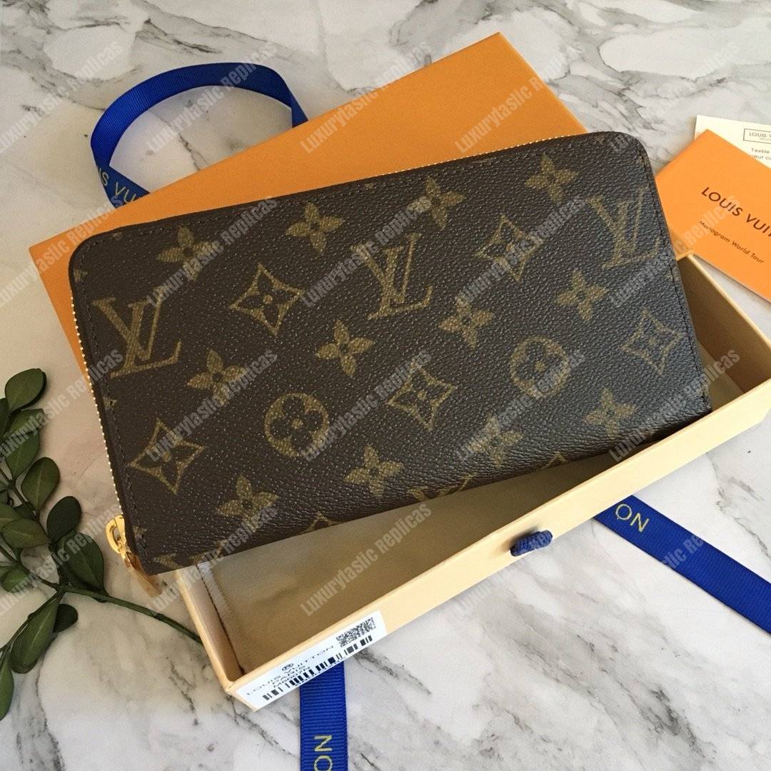 LV Zippy Wallet Monogram Brown
