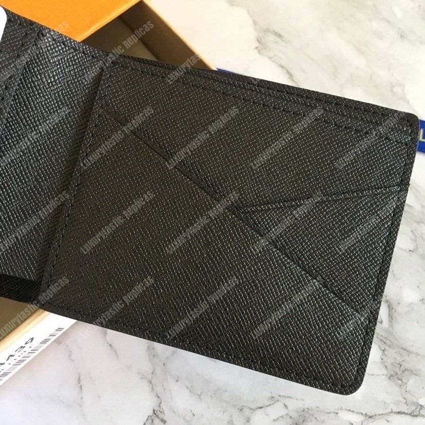 LV Multiple Wallet Monogram Eclipse Black Band