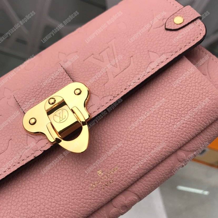 LV Vavin Chain Wallet Monogram Empreinte Rose Poudre