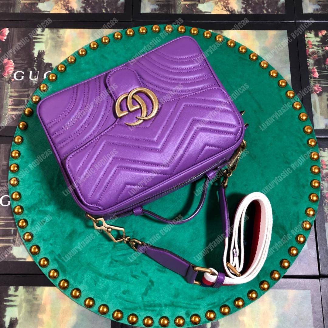 G*u*i gg marmont small shoulder bag purple
