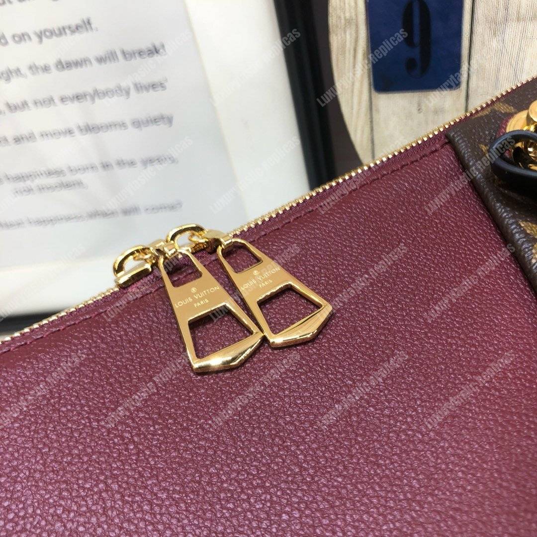 LV V Tote MM Monogram Bordeaux
