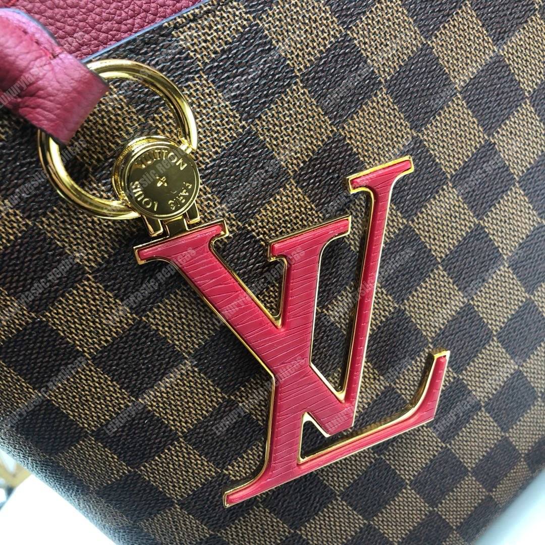 LV Riverside Damier Ebene Lie de Vin