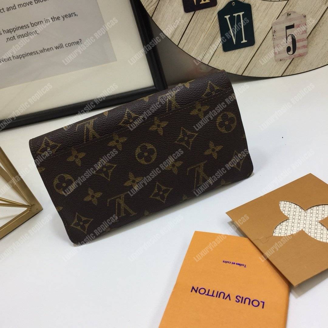 LV Jeanne Wallet Monogram Fuschia