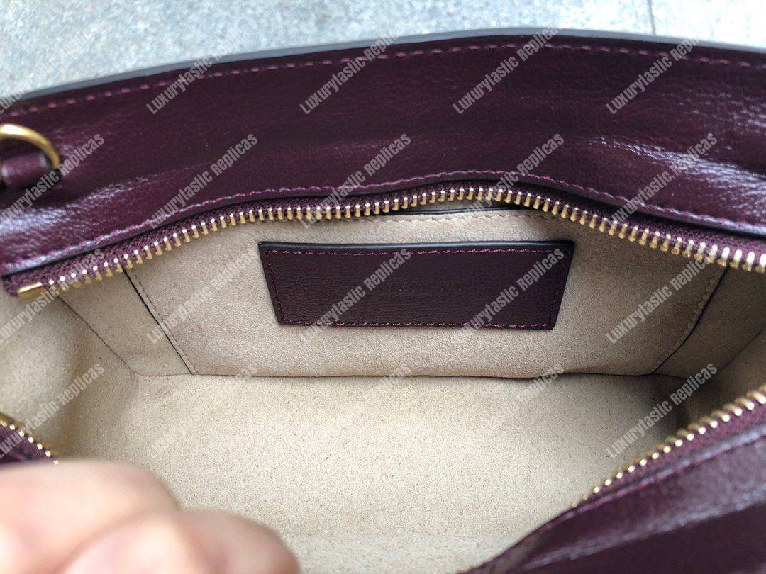 Givenchy Diamond Quilted Leather Crossbody Bag Maroon