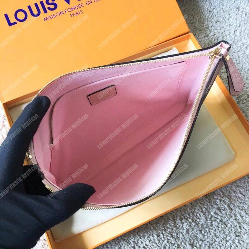 LV Daily Pouch Monogram Rose Poudre
