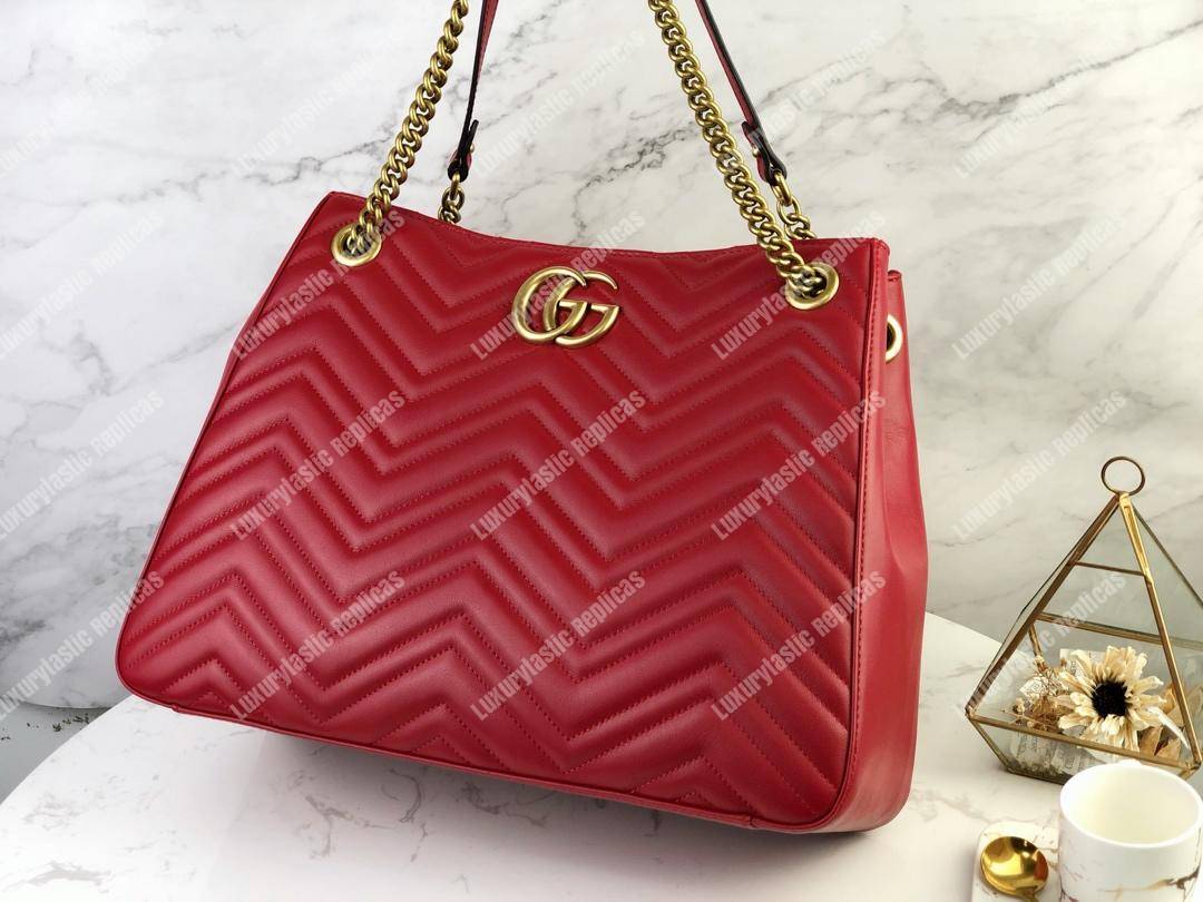 G*u*i gg marmont matelassé shoulder bag red