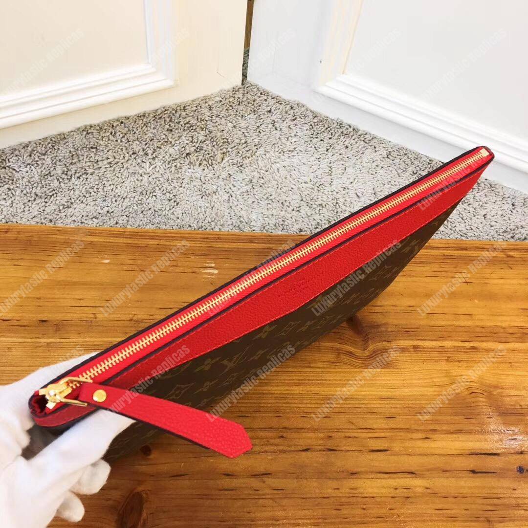 LV Daily Pouch Monogram Scarlet