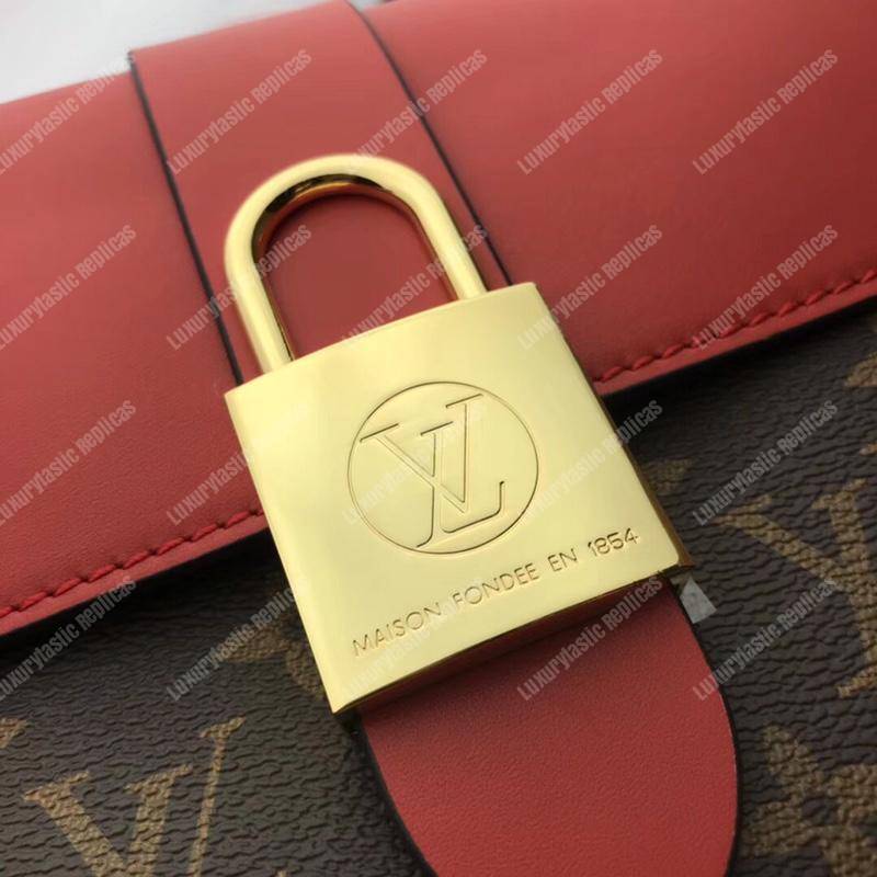 LV Locky BB Monogram Canvas Coquelicot